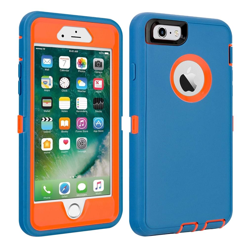 iPhone 6/6S Case Shockproof High Impact Tough Rubber Rugged